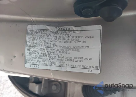 2000 Toyota Camry Le z USA, uszkodzony, nr VIN JT2BG22K0Y0472931